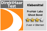 Klebemittel Erfahrungsbereicht Pro Hair Labs Ghost Bond - Bewertung 3 von 4 Sternen